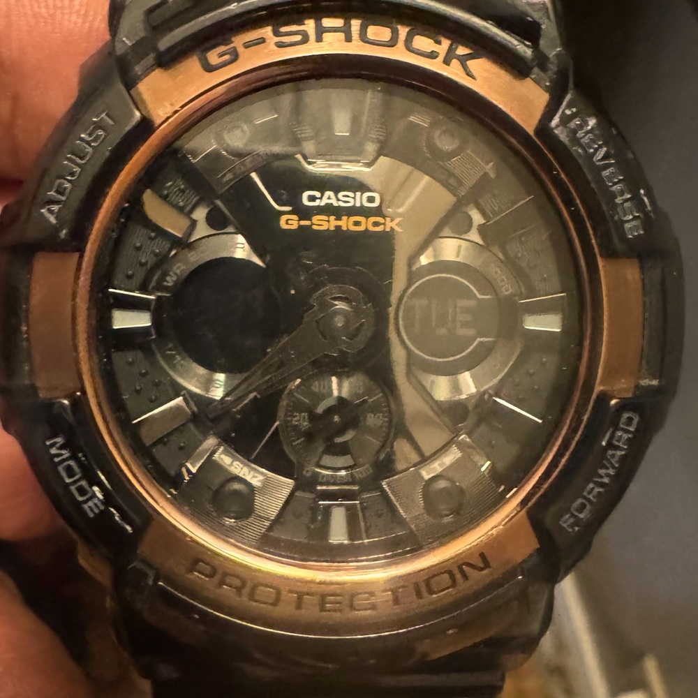 Casio G-Shock Black and Bronze Watch